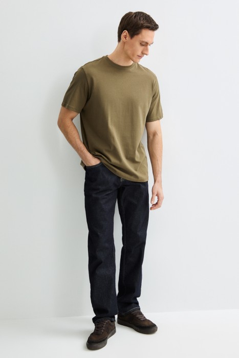 футболка из хлопка от бренда снежная королева вид слева