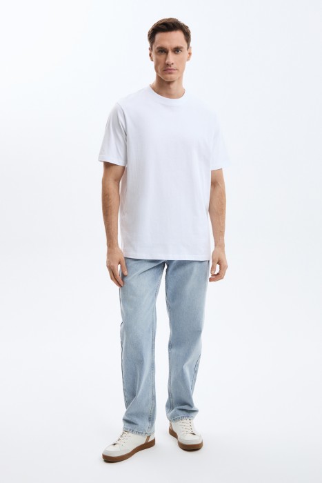 футболка из хлопка от бренда снежная королева вид слева