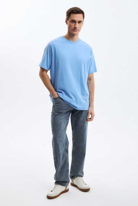 футболка из хлопка от бренда снежная королева вид слева