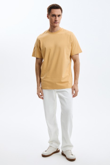 футболка из хлопка от бренда снежная королева вид слева