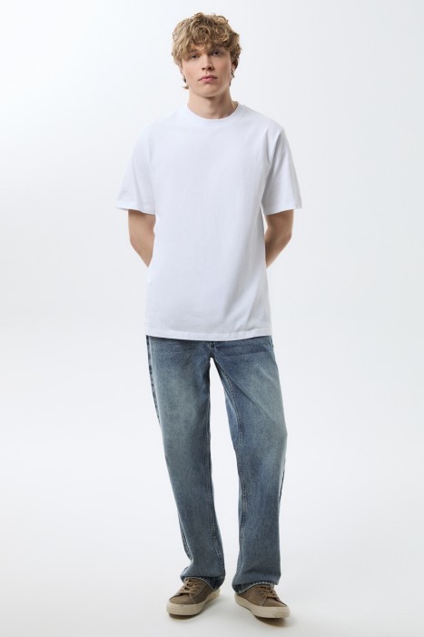 футболка из хлопка от бренда снежная королева вид слева