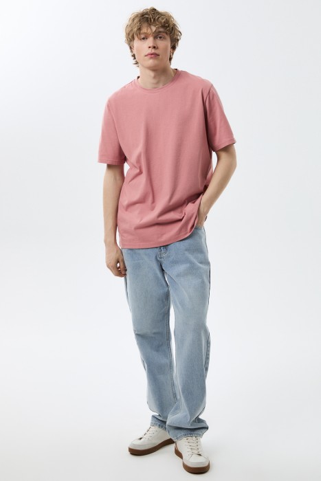 футболка из хлопка от бренда снежная королева вид слева