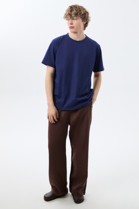 футболка из хлопка от бренда снежная королева вид слева