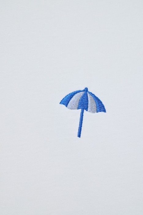 футболка из хлопка от бренда снежная королева вид слева