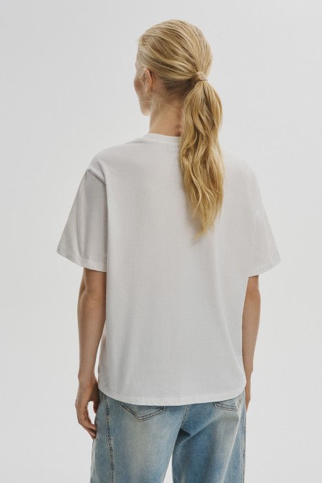 футболка из хлопка по цене 560 руб вид справа