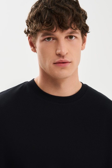 футболка из хлопка от бренда снежная королева вид слева