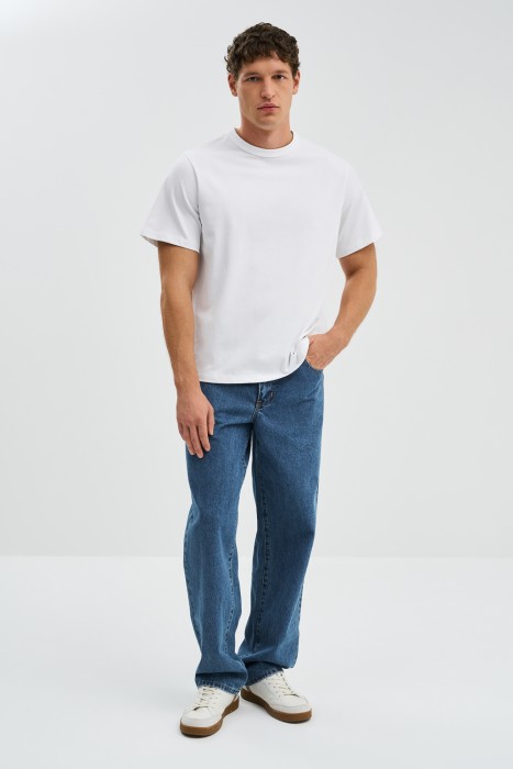 футболка из хлопка от бренда снежная королева вид слева