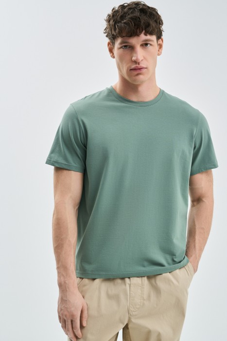 футболка из хлопка от бренда снежная королева вид слева