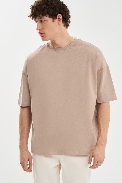 футболка из хлопка от бренда снежная королева вид слева