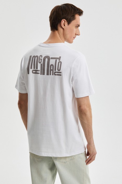 футболка из хлопка по цене 1630 руб вид справа