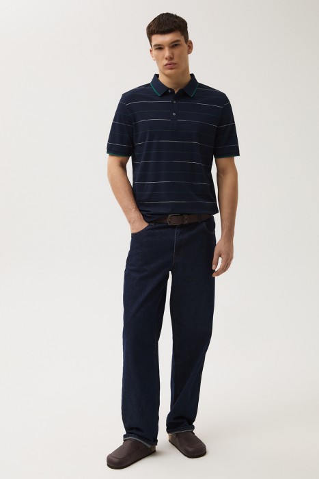 футболка-поло в полоску 798361003 фотография
