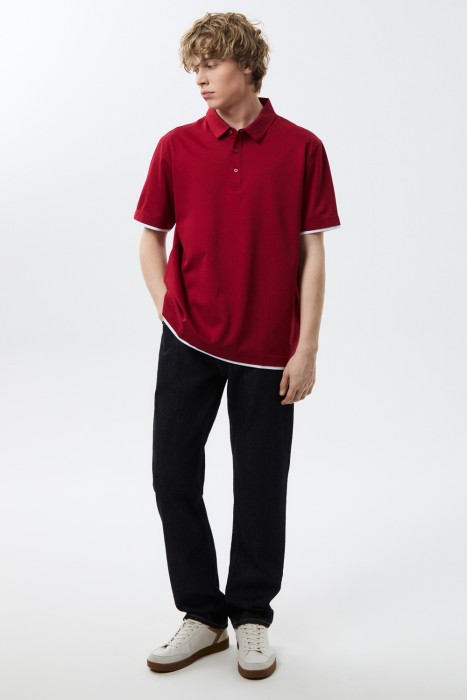 футболка-поло от бренда снежная королева вид слева