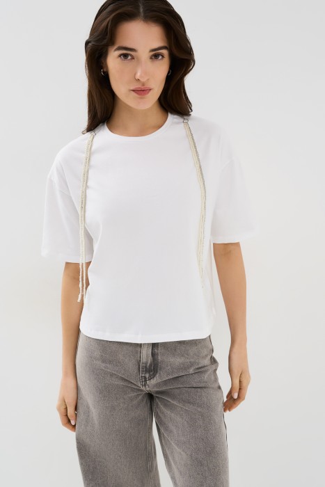 футболка с декором 762172003 фотография
