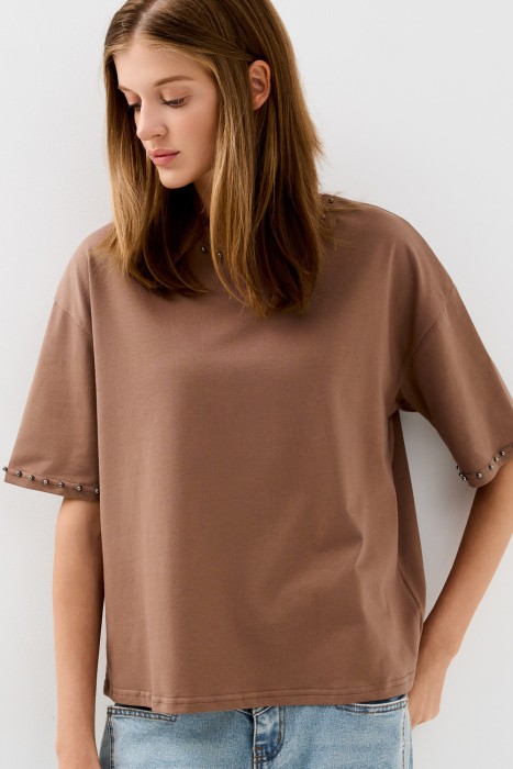 футболка с декором 769131003 фотография