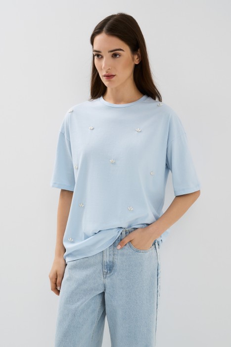 футболка с декором 762155003 фотография