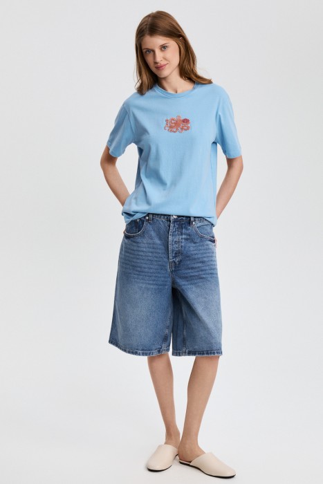 футболка с декором 805852003 фотография