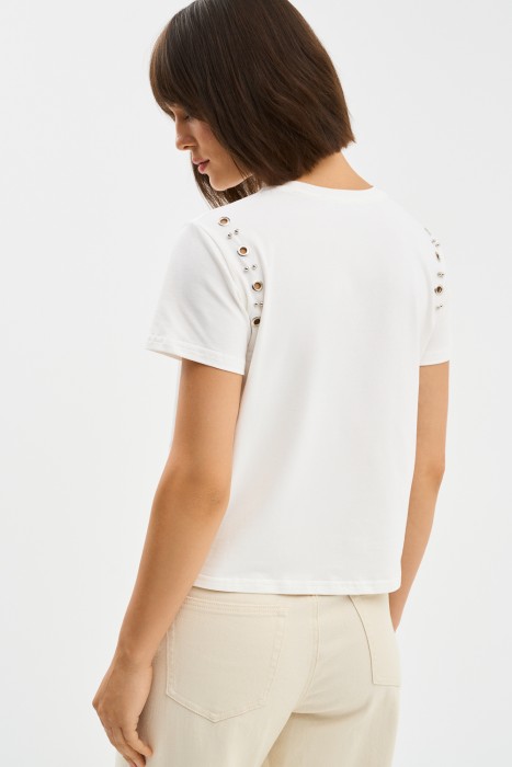 футболка с люверсами по цене 960 руб вид справа