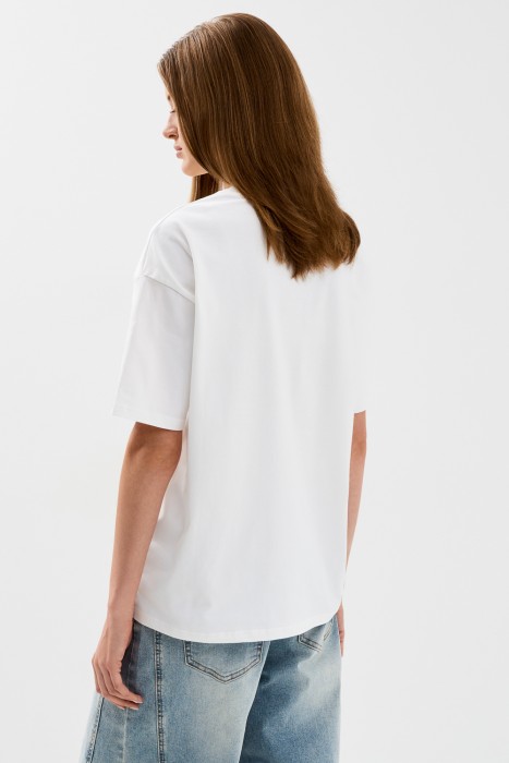 футболка с принтом по цене 1210 руб вид справа