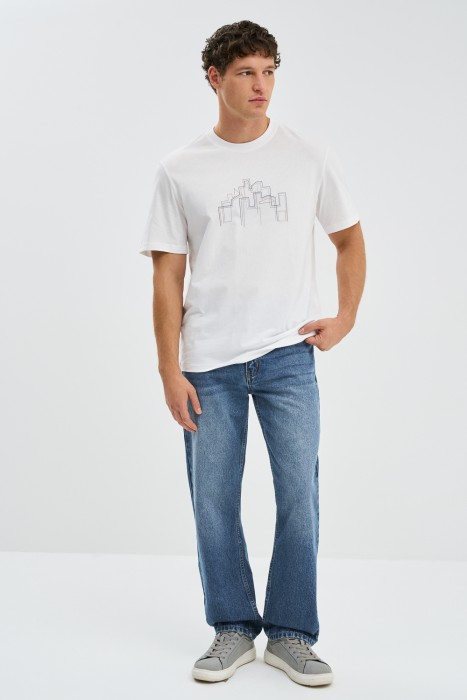 футболка с принтом по цене 590 руб вид справа