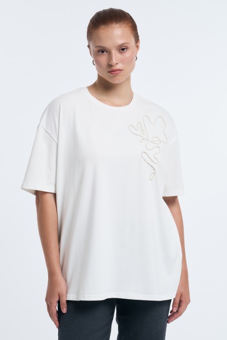 футболка с вышивкой 775407003 фотография