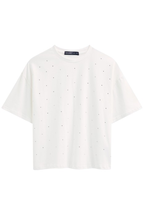 футболка со стразами из россии вид сбоку