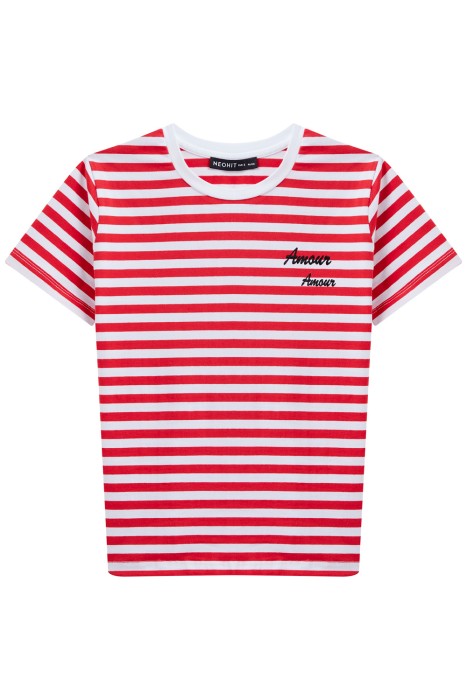 футболка в полоску из россии вид сбоку