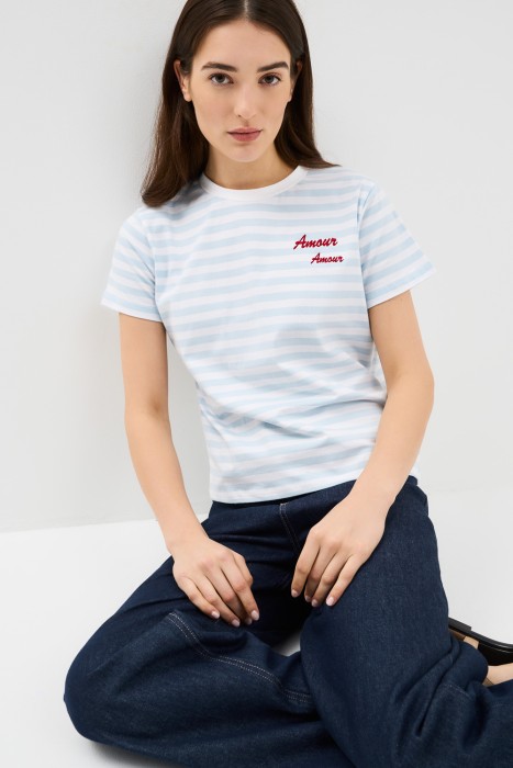 футболка в полоску 762158003 фотография