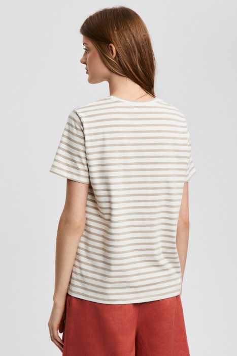 футболка в полоску по цене 1530 руб вид справа