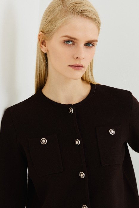 кардиган из хлопка из россии вид сбоку