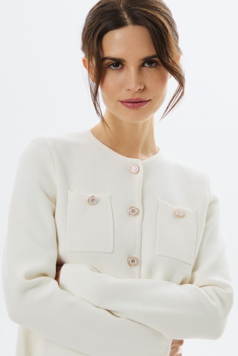 кардиган из хлопка от бренда снежная королева вид слева