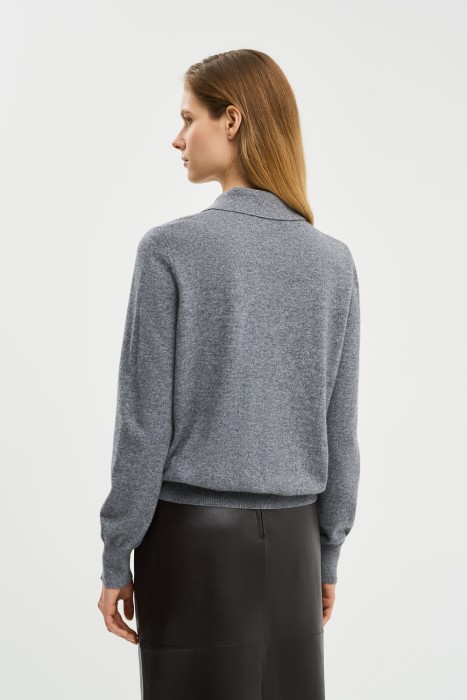 кардиган из шерсти мериноса из россии вид сбоку