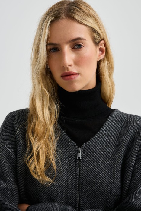 кардиган на молнии из россии вид сбоку