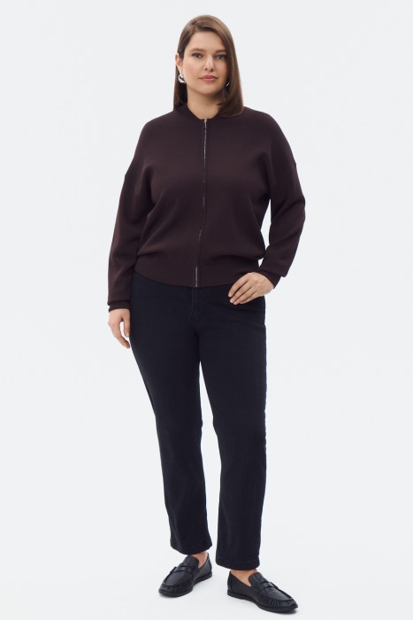 кардиган на молнии от бренда снежная королева вид слева