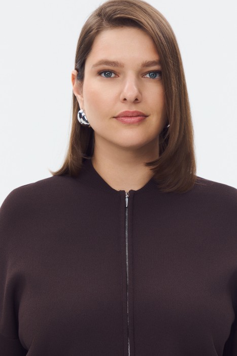 кардиган на молнии из россии вид сбоку