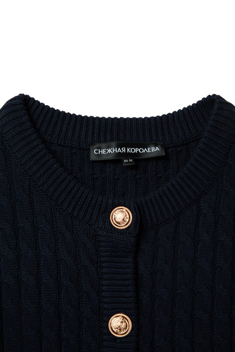 кардиган с короткими рукавами от бренда снежная королева вид слева