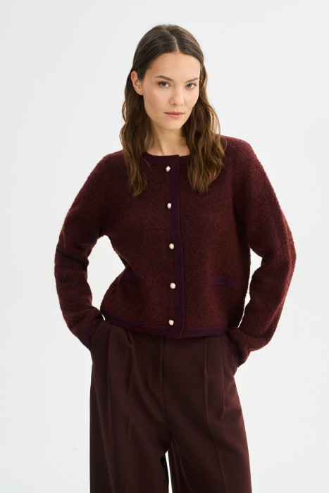 кардиган от бренда снежная королева вид слева