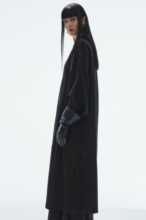 кимоно из натуральной  замши по цене 49990 руб вид справа