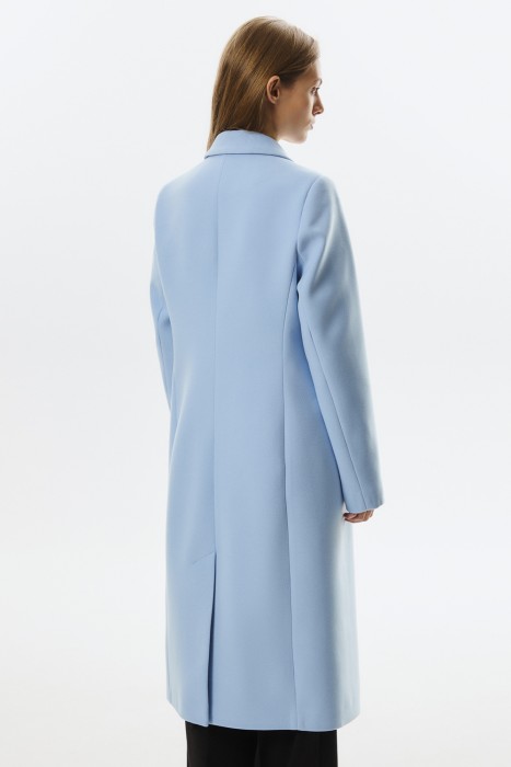 классическое пальто от бренда снежная королева вид слева