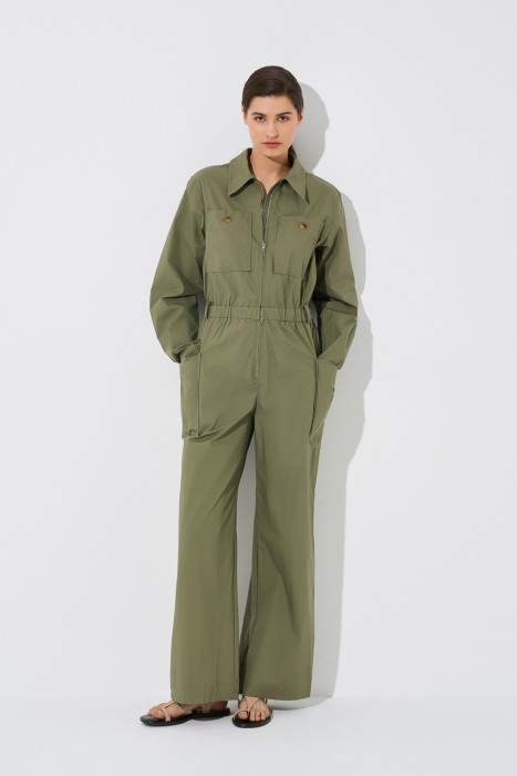 комбинезон из хлопка от бренда снежная королева вид слева