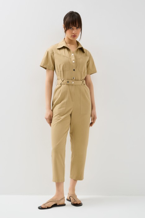 комбинезон из хлопка от бренда снежная королева вид слева