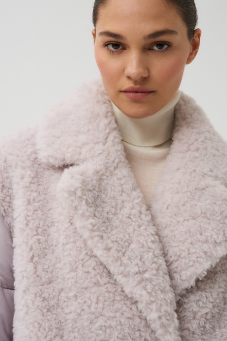 комбинированная куртка из шерсти по цене 6920 руб вид справа