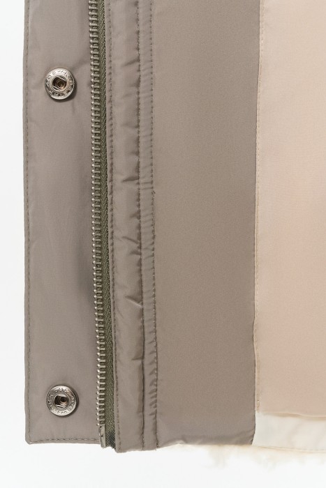 комбинированная куртка из шерсти по цене 10600 руб вид справа