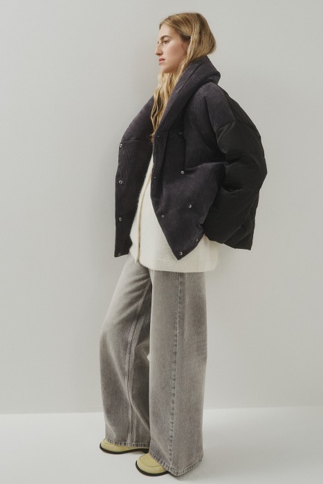 комбинированная зимняя куртка 775634003 фотография