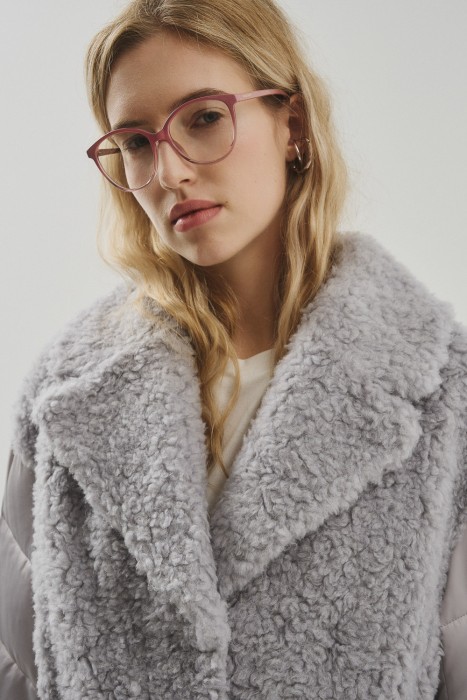 комбинированное пальто из шерсти из россии вид сбоку