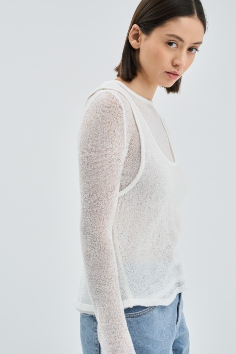 комбинированный джемпер по цене 1310 руб вид справа