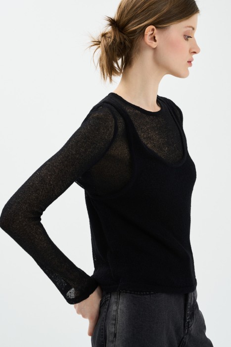 комбинированный джемпер по цене 1310 руб вид справа