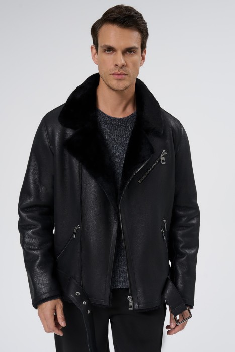 короткая дубленка из овчины 726575003 фотография