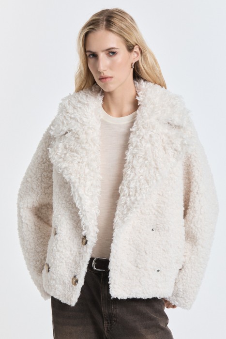 короткая шуба из шерсти 783751003 фотография