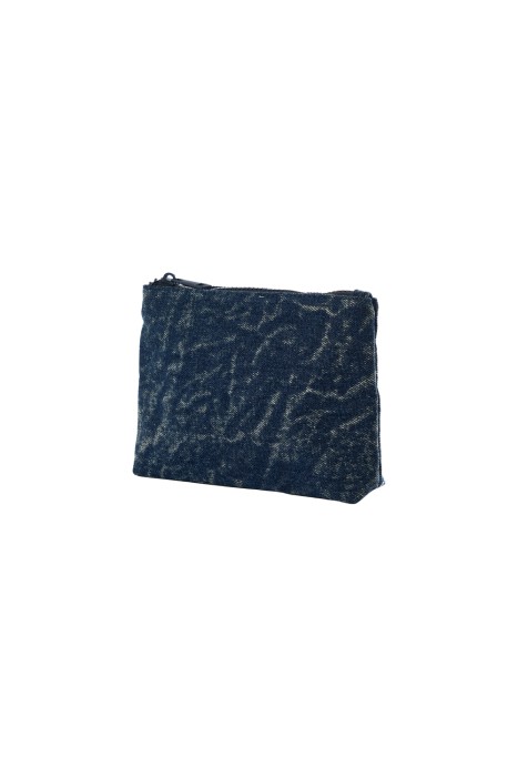 косметичка из денима от бренда снежная королева вид слева