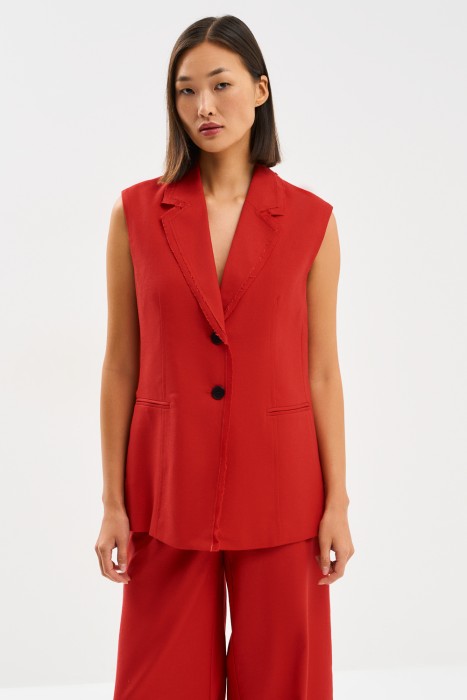 костюмный жилет от бренда снежная королева вид слева